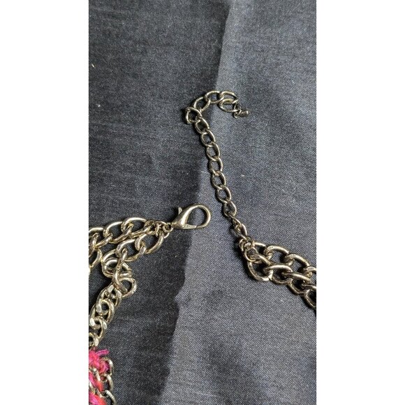 3 for $30 vintage 90's mixed media statement necklace - large thick - Picture 5 of 9